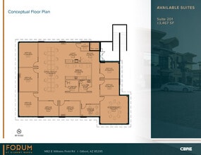 1482 E Williams Field Rd, Gilbert, AZ à louer Plan d’étage– Image 1 sur 1
