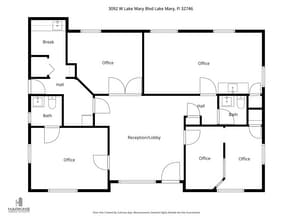 3092 W Lake Mary Blvd, Lake Mary, FL à louer Plan d’étage– Image 1 sur 1