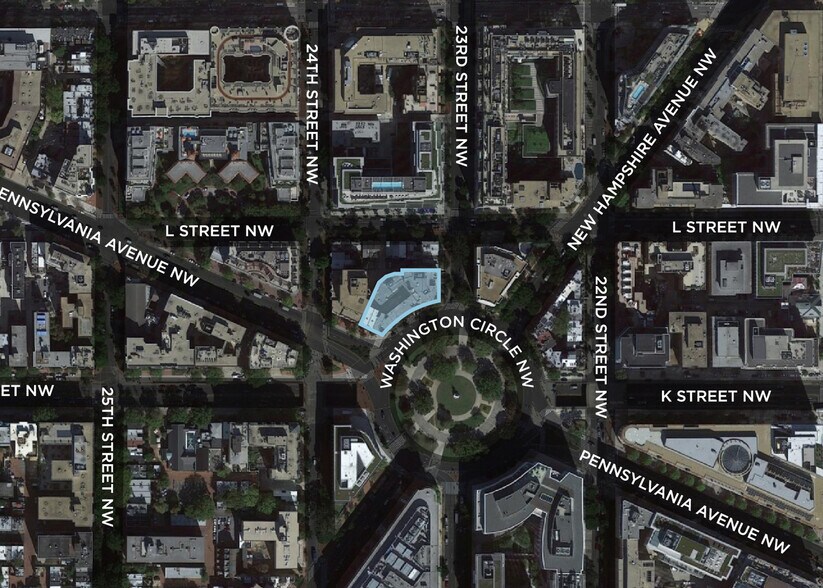 3 Washington Cir NW, Washington, DC à louer - Aérien – Image 3 sur 6