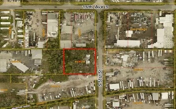 1613 S 51st St, Tampa, FL - Vue aérienne vue de carte