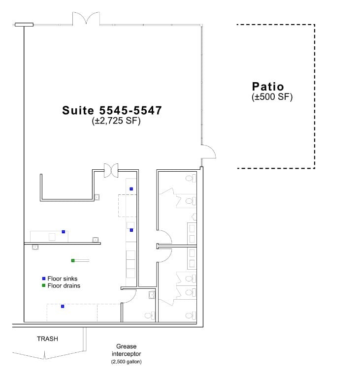 5487-5597 Clairemont Mesa Blvd, San Diego, CA à louer Plan d’étage– Image 1 sur 1