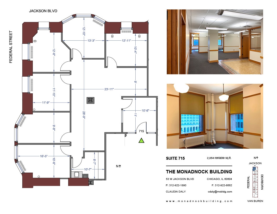 53 W Jackson Blvd, Chicago, IL à louer Plan d’étage– Image 1 sur 3