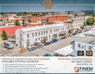 Plus de détails pour 215 10th St, Augusta, GA - Local commercial à vendre