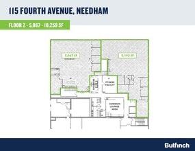 115-119 4th Ave, Needham, MA à louer Plan d’étage– Image 1 sur 1
