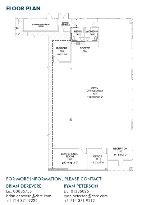 11065 Knott Ave, Cypress, CA à louer Plan d’étage– Image 1 sur 1