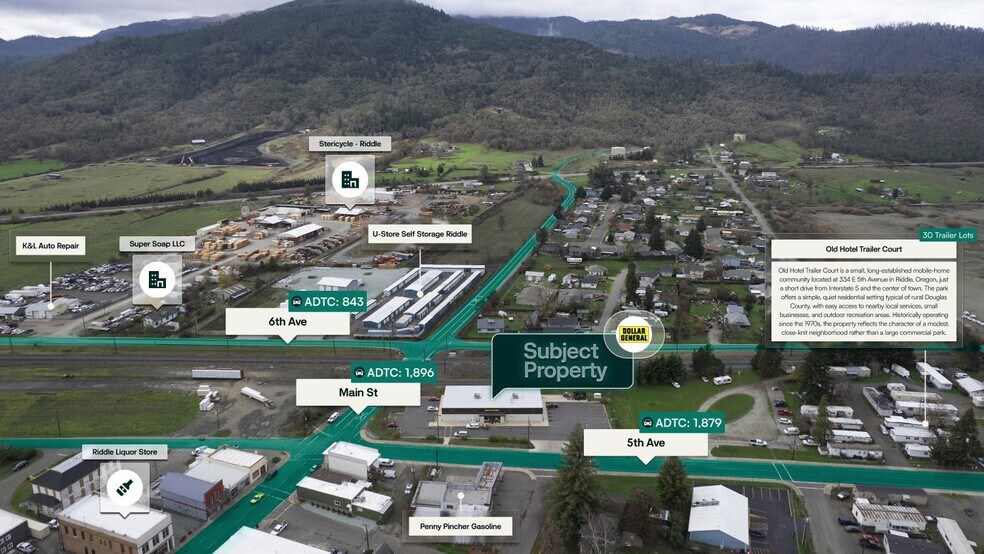 332 E 5th Ave, Riddle, OR à vendre - Photo de l’immeuble – Image 2 sur 3