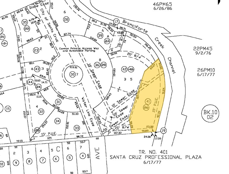 550 Water St, Santa Cruz, CA à louer - Plan cadastral – Image 3 sur 3