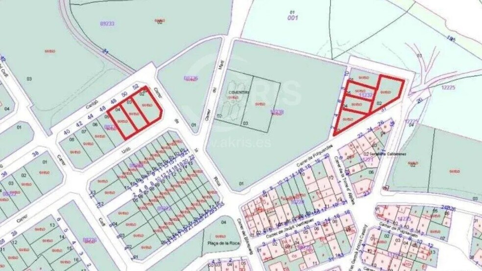 Zona Calldetenes portefeuille de 2 biens à vendre sur LoopNet.fr - Plan cadastral – Image 3 sur 3