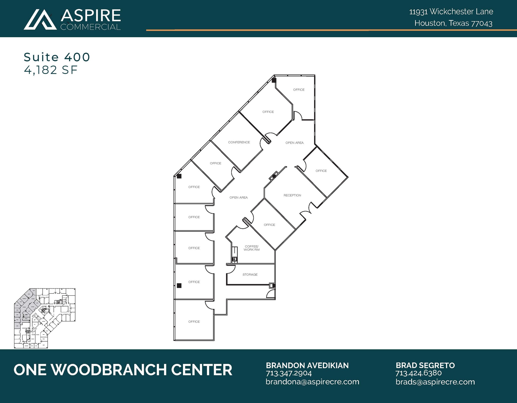 11931 Wickchester Ln, Houston, TX à louer Plan d’étage– Image 1 sur 1
