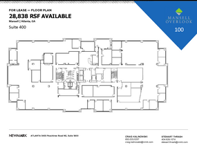 200 Mansell Ct E, Roswell, GA à louer Plan d’étage– Image 1 sur 1