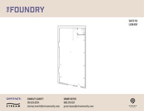 601 S Cedar St, Charlotte, NC à louer Plan d’étage– Image 1 sur 1