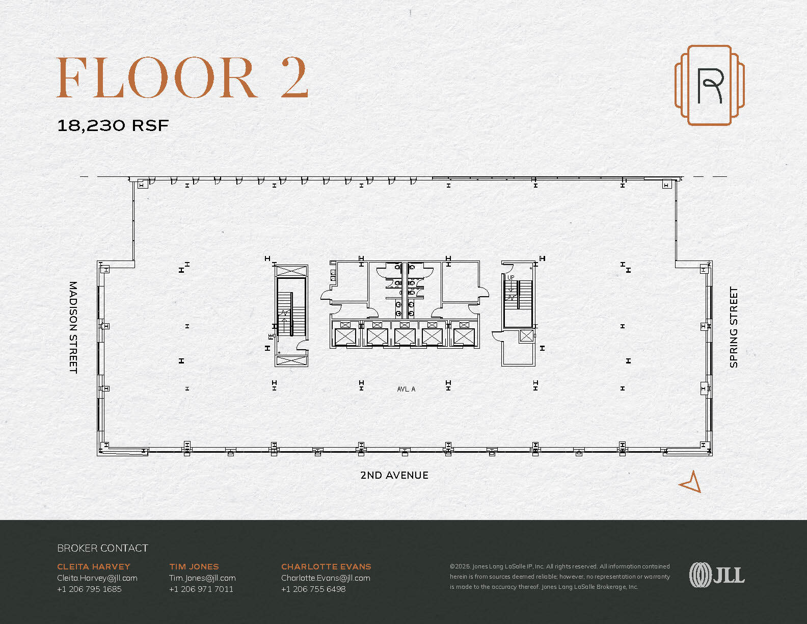 1015 2nd Ave, Seattle, WA à louer Plan d’étage– Image 1 sur 1