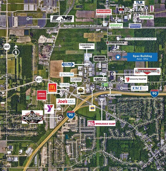 Freeman Dr, Avon, OH à louer - Aérien – Image 2 sur 3