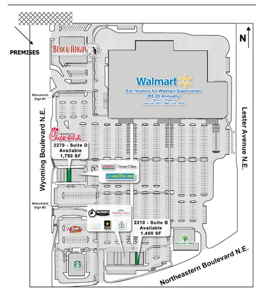 2004 Wyoming Blvd NE, Albuquerque, NM à louer - Plan de site – Image 3 sur 9