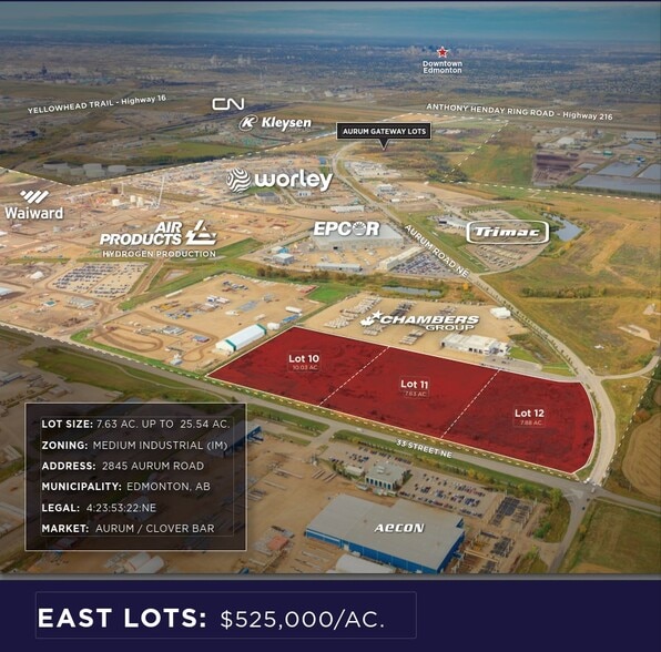 2845 Aurum Rd NE, Edmonton, AB à vendre - Aérien – Image 1 sur 2