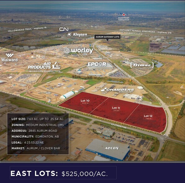 Aurum Rd, Edmonton, AB à vendre - Aérien – Image 1 sur 2