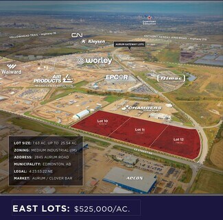 Plus de détails pour Aurum Rd, Edmonton, AB - Terrain à vendre