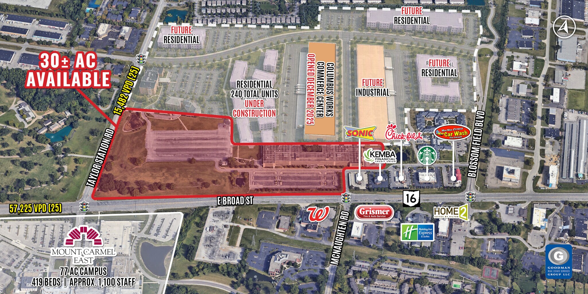 6150 E Broad St, Columbus, OH à louer Aérien– Image 1 sur 8