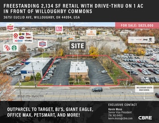 Plus de détails pour 36751 Euclid Ave, Willoughby, OH - Local commercial à vendre
