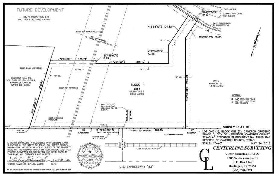 94 Bass Pro Dr, Harlingen, TX à louer - Plan cadastral – Image 3 sur 7