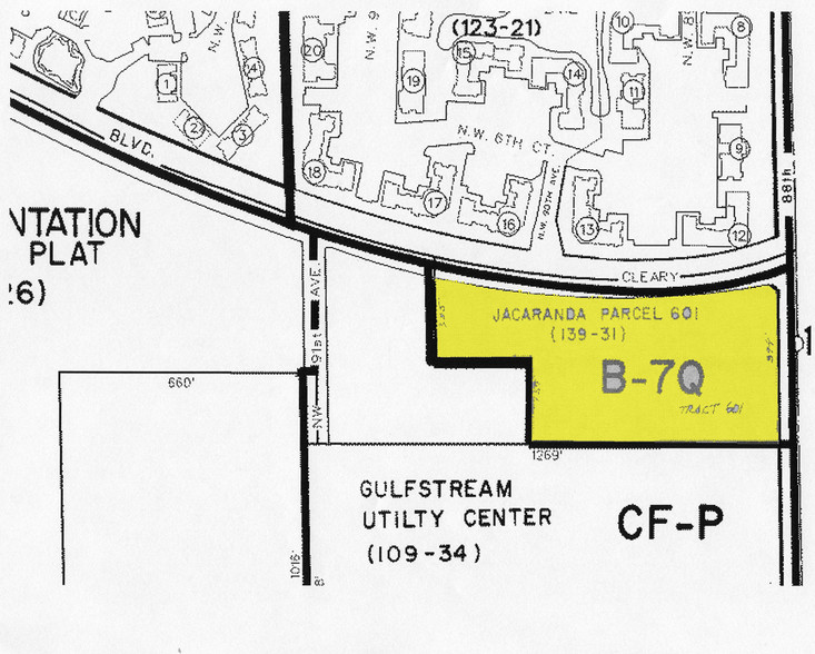 8950-8970 Cleary Blvd, Plantation, FL à louer - Plan cadastral – Image 2 sur 7