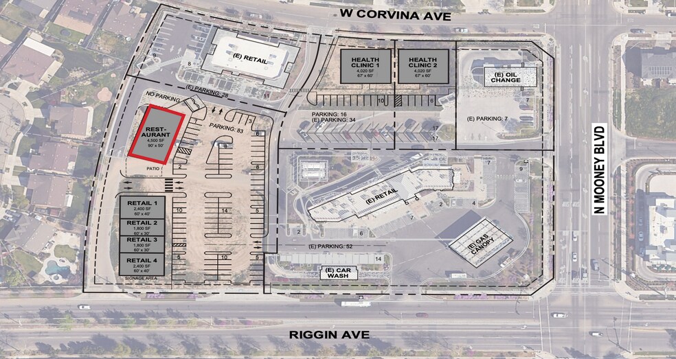 NWC Mooney & Riggin Ave, Visalia, CA à louer - Photo de l’immeuble – Image 3 sur 5