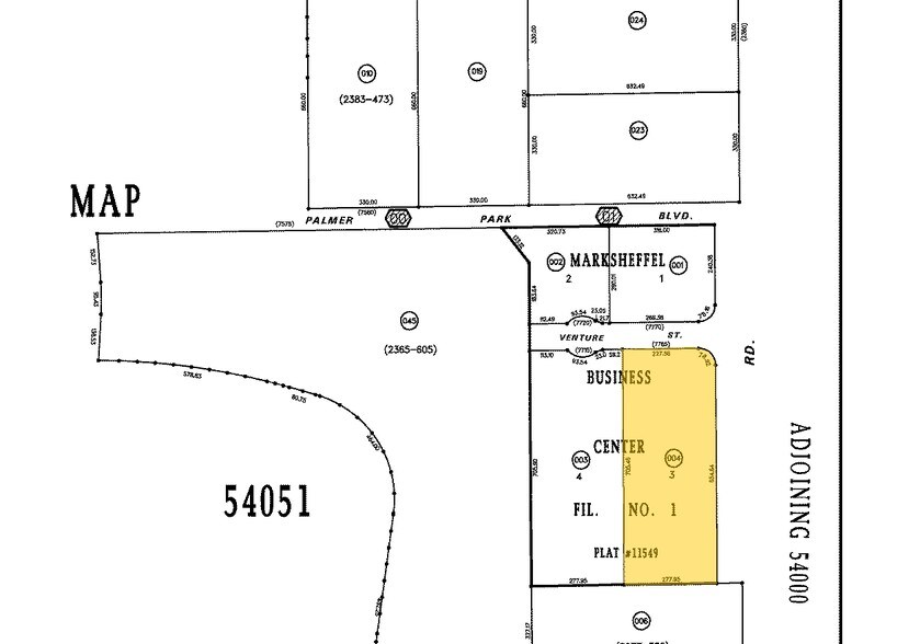 7765 Venture St, Colorado Springs, CO à vendre - Plan cadastral – Image 2 sur 2