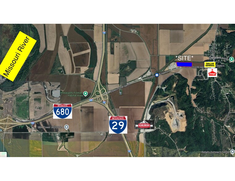 Old Mormon Bridge Road, Crescent, IA à louer - Plan de site – Image 2 sur 7