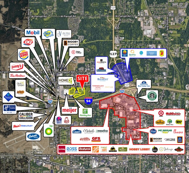 Bob McClain Dr, Jackson, MI à vendre - Aérien – Image 2 sur 2