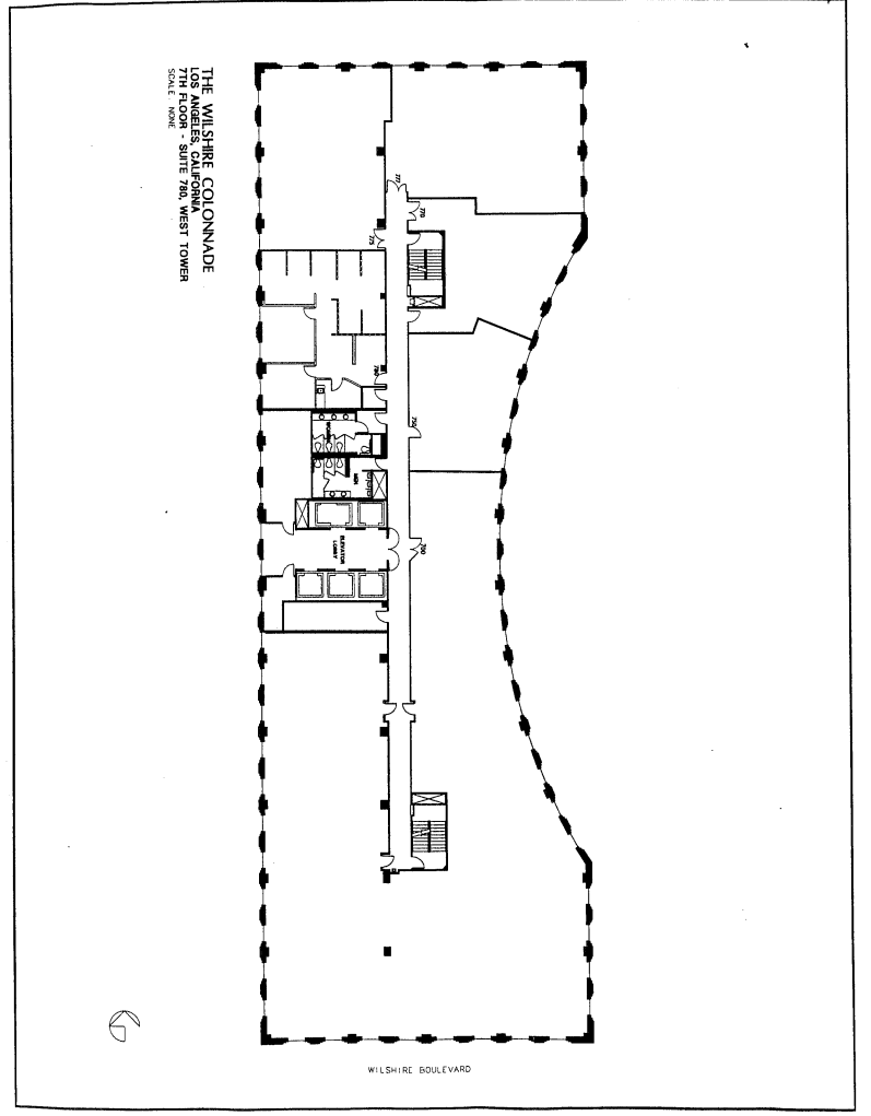 3701 Wilshire Blvd, Los Angeles, CA à louer Plan d’étage– Image 1 sur 1