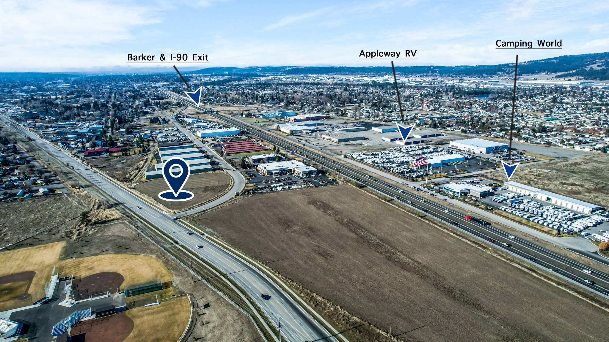 19501 E Appleway Ave, Liberty Lake, WA à vendre Aérien– Image 1 sur 14