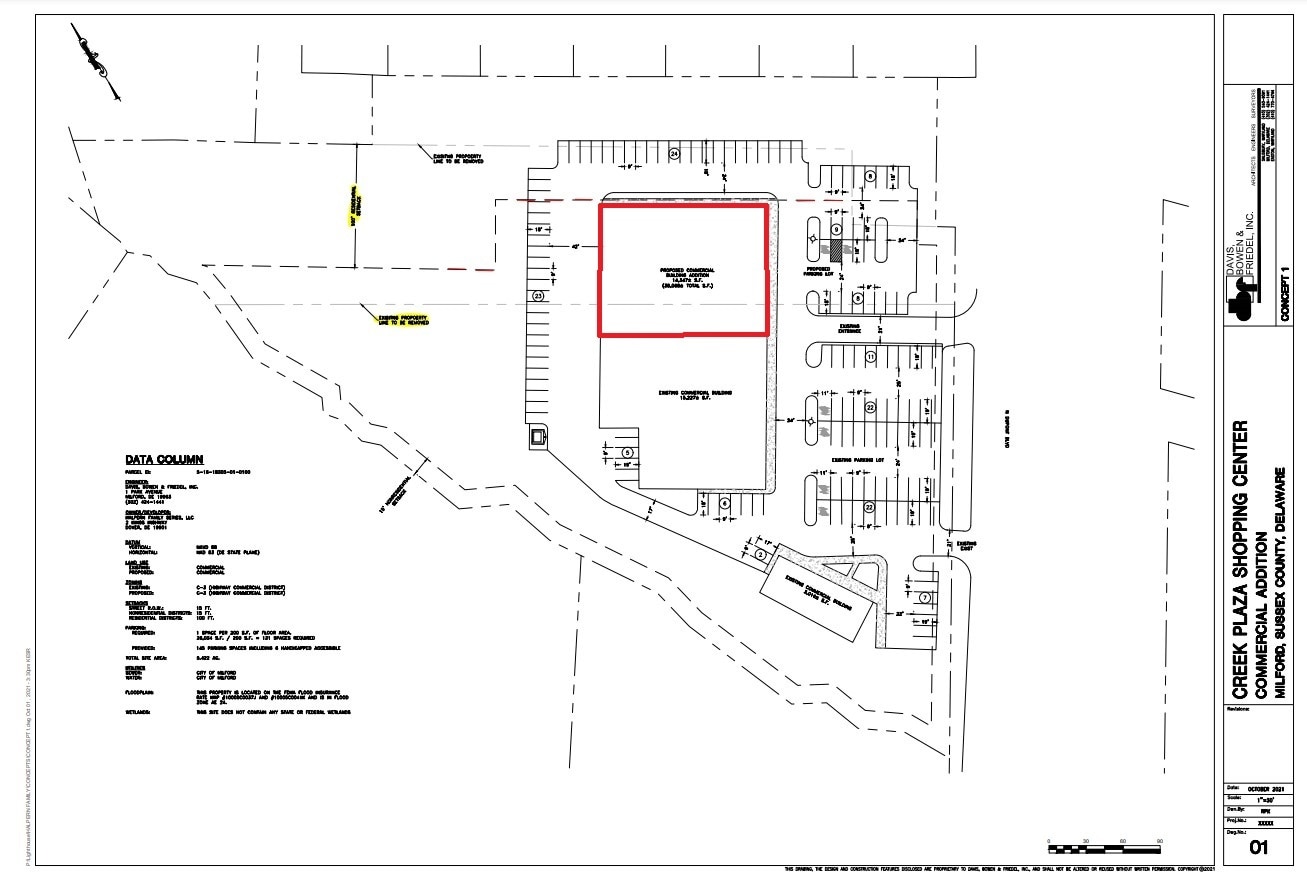 701 N DuPont Blvd, Milford, DE à louer Plan de site– Image 1 sur 1