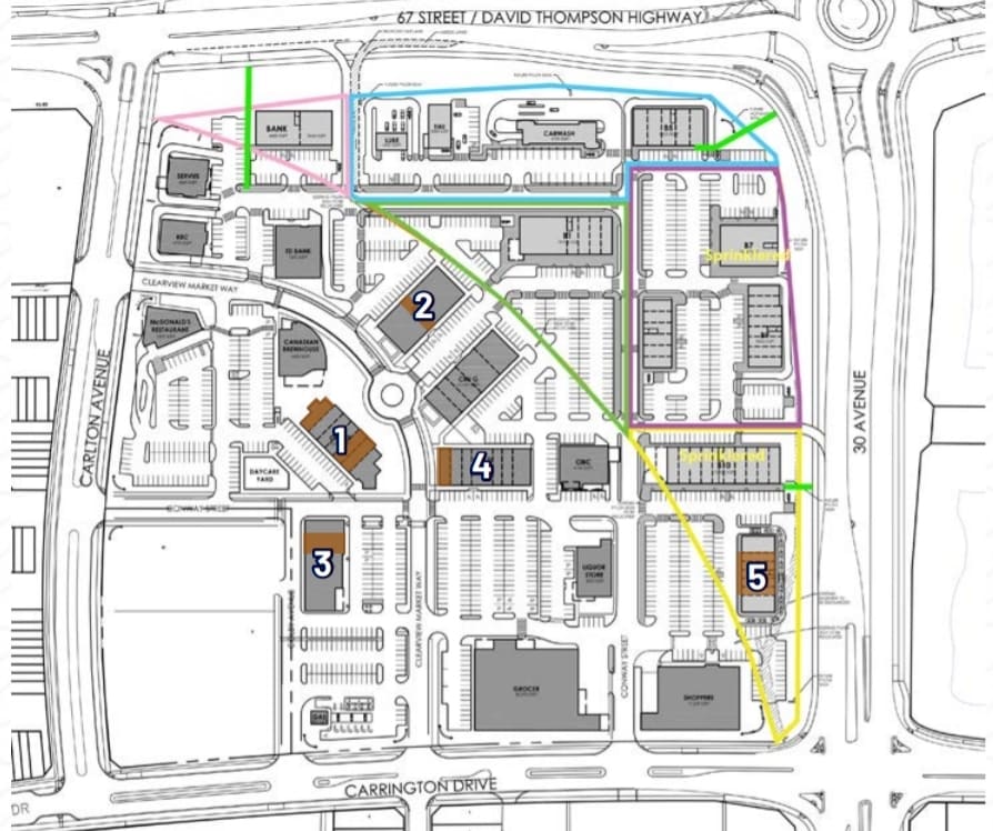 3 Clearview Market Way, Red Deer, AB à louer Plan de site– Image 1 sur 1