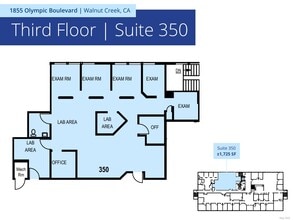 1855 Olympic Blvd, Walnut Creek, CA à louer Plan d’étage– Image 1 sur 1