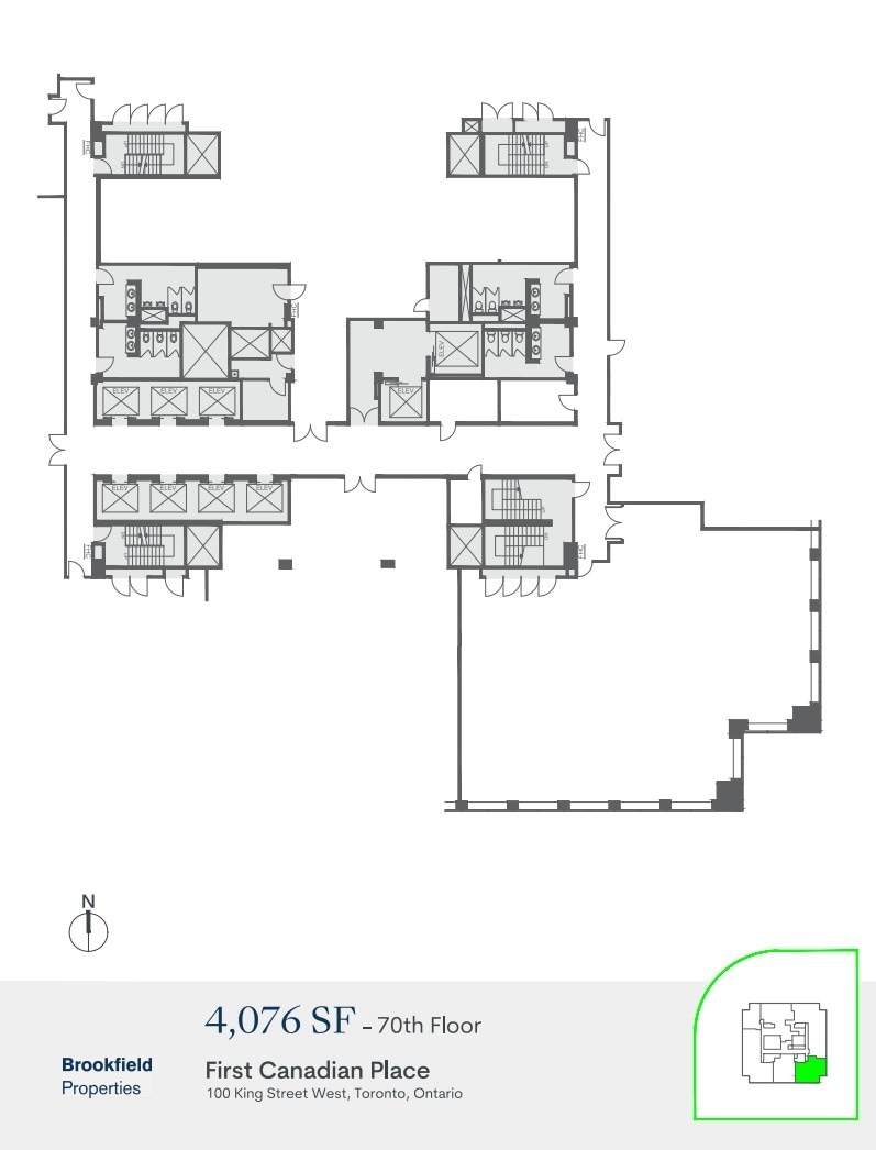 100 King St W, Toronto, ON à louer Plan d’étage– Image 1 sur 1