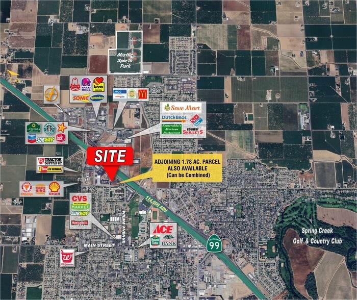 1377 Canal Blvd, Ripon, CA à vendre - Aérien – Image 2 sur 3
