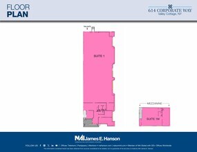 614 Corporate Way, Valley Cottage, NY à louer Plan d’étage– Image 2 sur 4