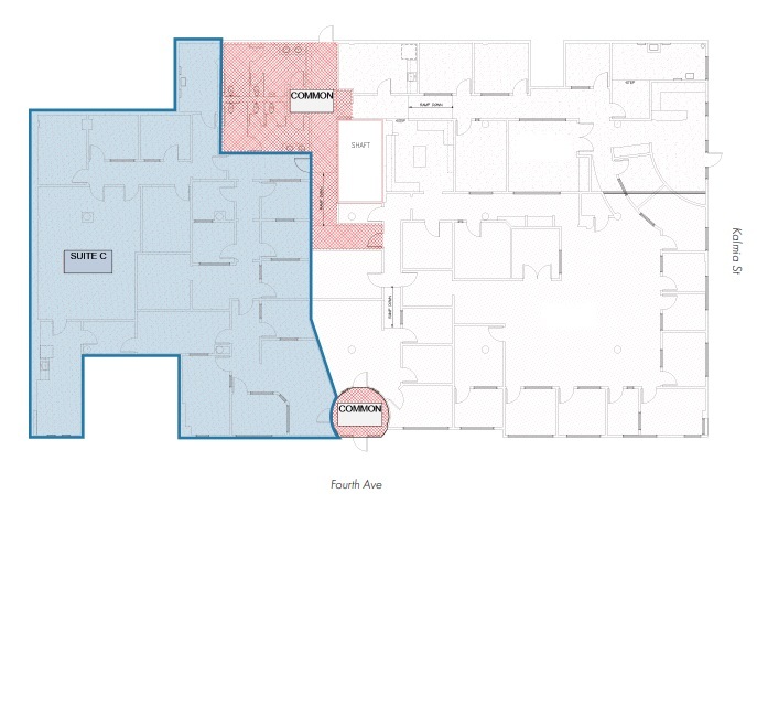 2400-2440 5th Ave, San Diego, CA à louer Plan d’étage– Image 1 sur 6