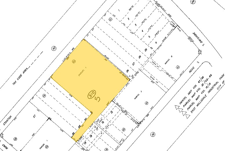 845 Stanton Rd, Burlingame, CA à louer - Plan cadastral – Image 2 sur 4