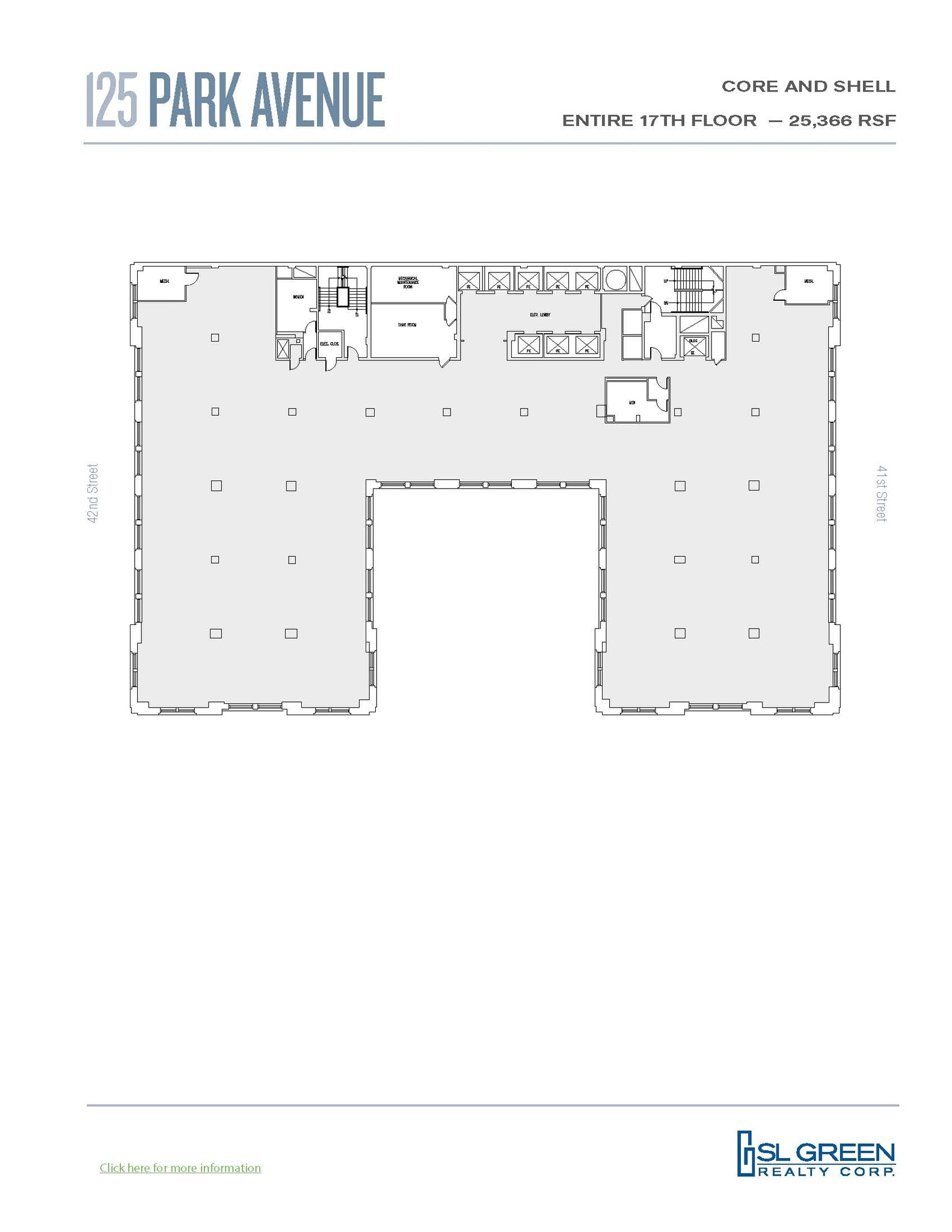 125 Park Ave, New York, NY à louer Plan d’étage– Image 1 sur 1