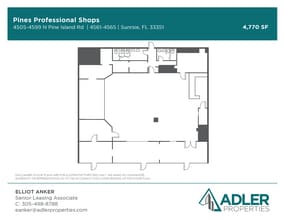 4505-4599 N Pine Island Rd, Sunrise, FL à louer Plan d’étage– Image 1 sur 14