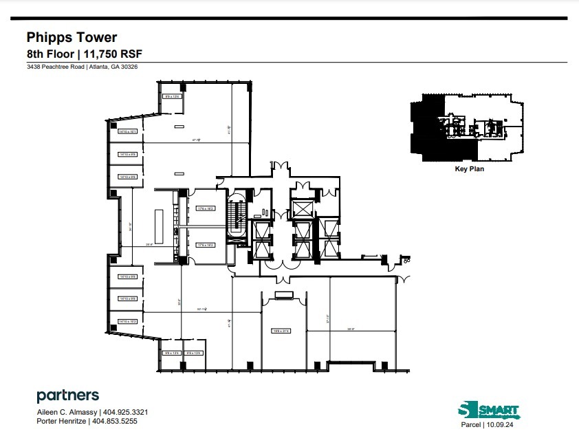 3438 Peachtree Rd NE, Atlanta, GA à louer Plan d’étage– Image 1 sur 1