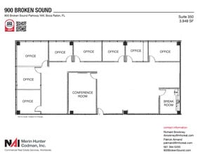 900 Broken Sound Pky NW, Boca Raton, FL à louer Plan d’étage– Image 2 sur 12