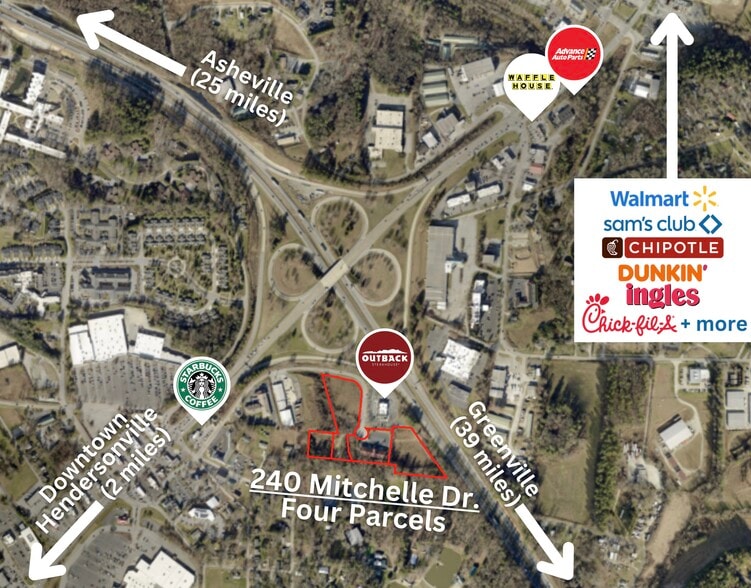 240 Mitchelle Dr, Hendersonville, NC à vendre - Aérien – Image 2 sur 24