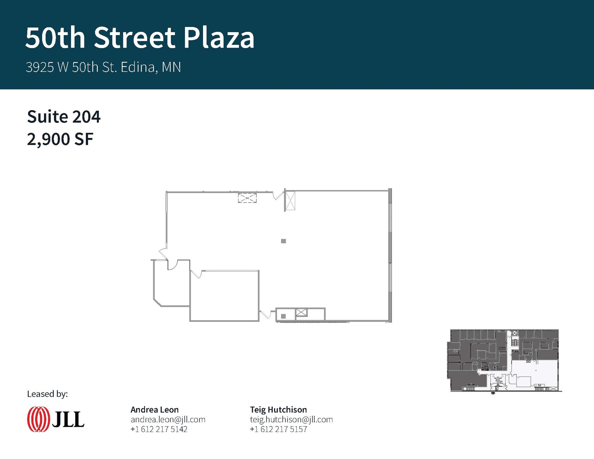 3925 W 50th St, Edina, MN à louer Plan d’étage– Image 1 sur 1