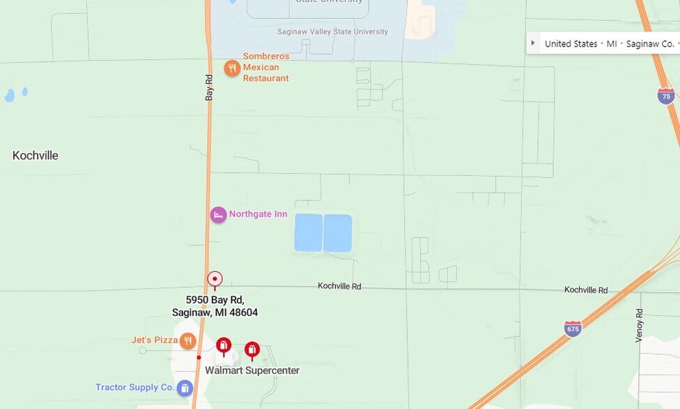 5950 Bay Rd, Saginaw, MI à vendre - Photo principale – Image 1 sur 7