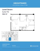 427 W 20th St, Houston, TX à louer Plan d’étage– Image 1 sur 1