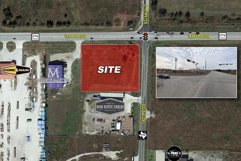 SWC FM 548 & Hwy 276, Royse City, TX à vendre - Aérien – Image 2 sur 2