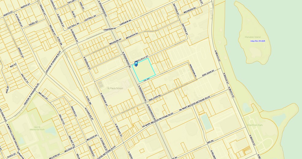 Ridgewood Ave & 1st Ave, Daytona Beach, FL à louer - Plan cadastral – Image 3 sur 3