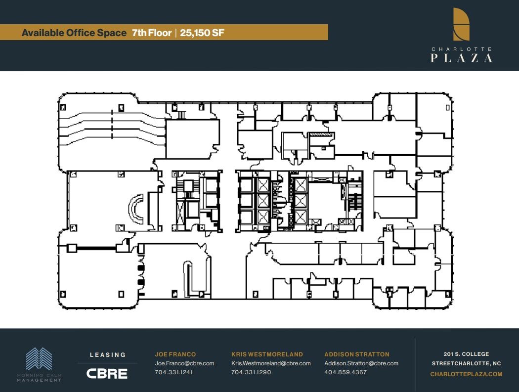 201 S College St, Charlotte, NC à louer Plan d’étage– Image 1 sur 1